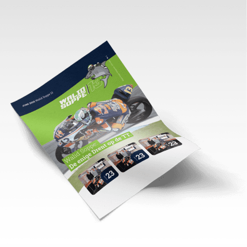 Flyer motorcoureur