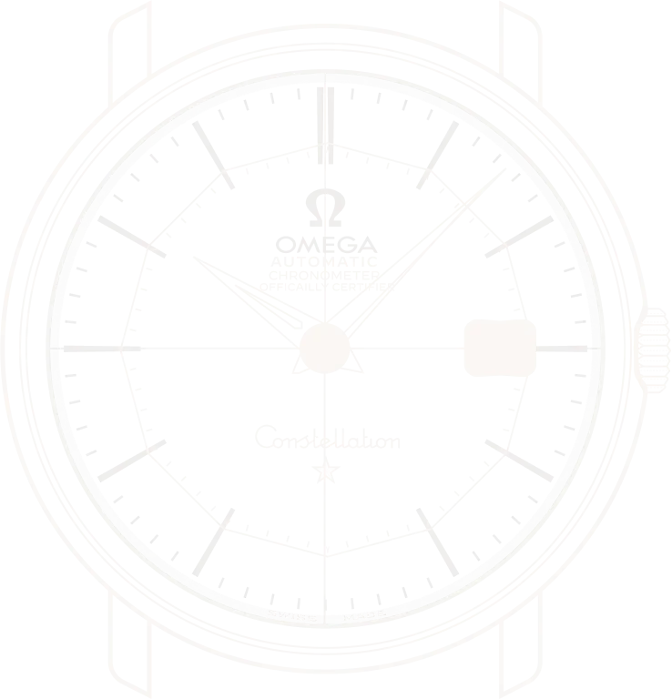 Witte vectorafbeelding van een horloge, minimalistisch design voor VintageMasters.