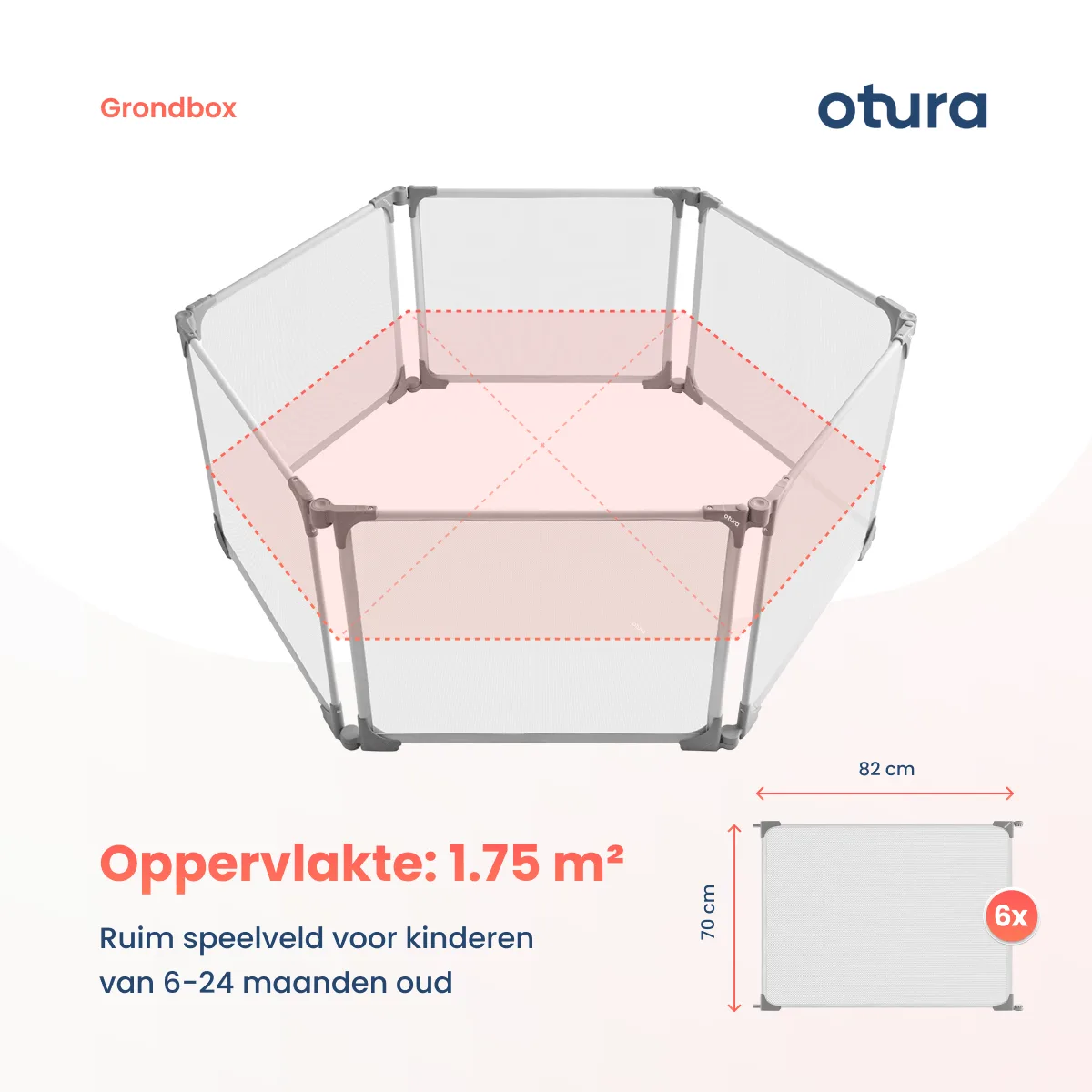 Een afbeelding van een Otura-grondbox, met een focus op functionaliteit en presentatie voor Bol.com.  