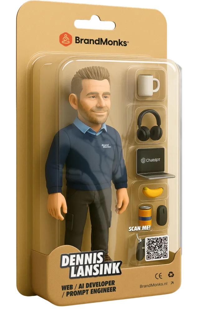 Actiefiguur van Dennis Lansink, Web- en AI-developer bij BrandMonks