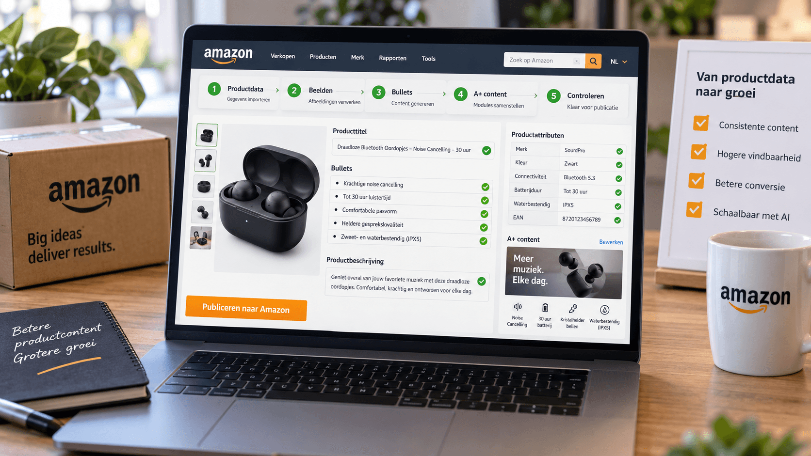 Amazon productcontent automatiseren: sneller listings en A+ content voorbereiden