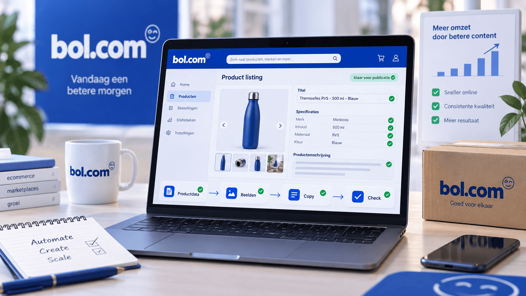 Bol productcontent automatiseren: sneller consistente productpagina’s maken
