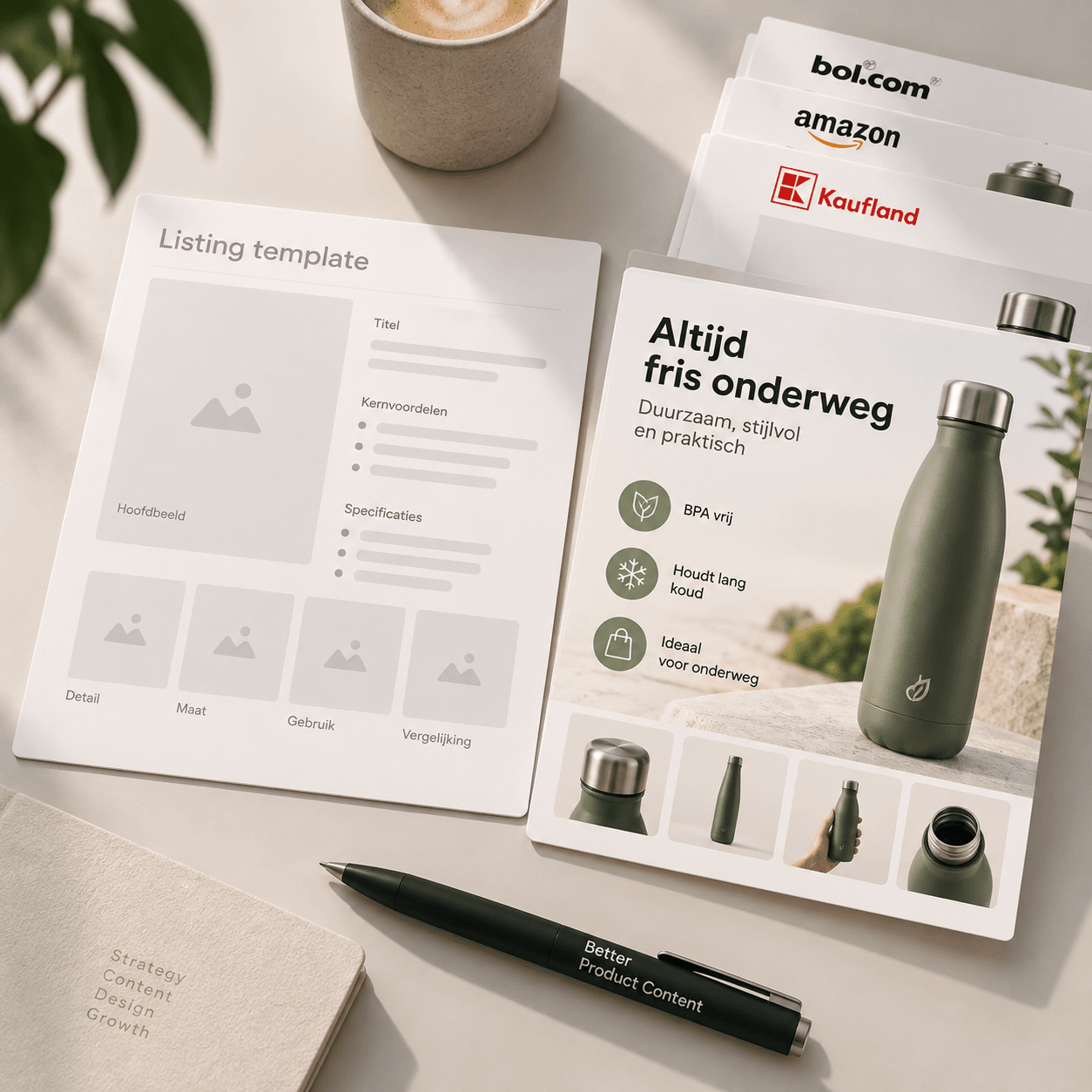 Listing templates voor marketplaces: schaalbare productcontent voor Bol, Amazon en Kaufland